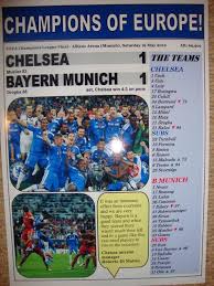Chelsea 1 Bayern Munich 1 2012 Champions League Final Etsy In 2020 Bayern Munich Champions League Final Chelsea