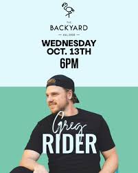 Greg Rider: Live at The Backyard