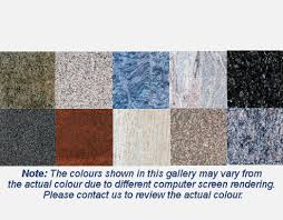 Memorial Options Granite Colours Chart Al Nalty