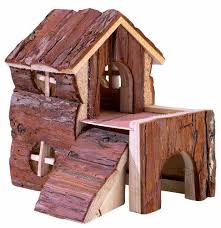 Natural Wooden Hamster House Hamster House Gerbil Hamster
