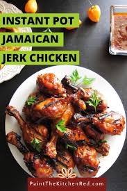 Instant Pot Jamaican Jerk Chicken With Caribbean Flavors Recipe Instant Pot Recipes Chicken Pressure Cooker Recipes Healthy Jamaican Jerk Chicken