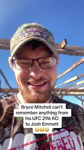 Bryce Mitchell reveals he can’t remember anything after his loss to Josh  Emmett at UFC 296. #brycemitchell #ufc296 #mma
