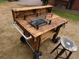 Grillwagen Aus Paletten Grillwagen Paletten Grillen