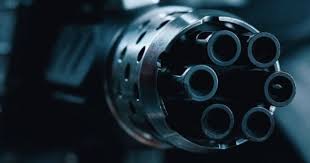Gunrunnerhell Nemesis The Minigun Used By The Nemesis In The Movie Resident Evil Apocalypse Was Supposedly An Actual M134 But Modified F