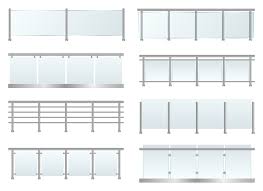 Find deals on products in building supply on amazon. Glass Railing Set Vector Design Illustration Isolated On White Background 2006454 Vector Art At Vecteezy