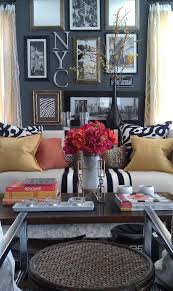 Mixed Color And Mixed Medium Texture Black Gray White Cream Gold Yellow Brown Silver Red Orange Solid Stripe An Home Decor Home Living Room Decor