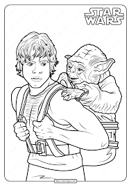 Printable Star Wars Luke And Yoda Coloring Pages In 2020 Star Wars Coloring Sheet Star Wars Colors Star Wars Activities