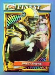 I say actual, because another card released the following year is actually rarer and worth. Top Brett Favre Football Cards Rookies Autographs Best Gallery Guide