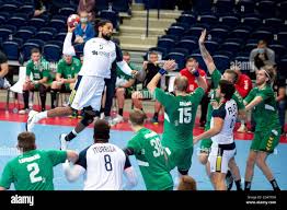 Vilnius. 8th Nov, 2020. Gilberto Brito Duarte (Top) of Portugal shoots  during qualification Phase 2 of the 2022 Men's EHF EURO handball match  between Lithuania and Portugal in Vilnius, Lithuania