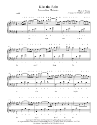 This product was created by a member of smp press, our global community of independent composers, arrangers, and songwriters. Kiss The Rain By Yiruma Piano Sheet Music Intermediate Level