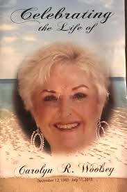 My wife, Carolyn, passed away quietly at home in November.