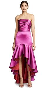 Marchesa Notte Strapless High Low Gown Pink Evening Gowns High Low Gown Pink Evening Dress