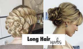 This braided chignon is a good example that looks stunning on women of all ages. List Of 28 Easy Yet Stylish Updos For Long Hair Images