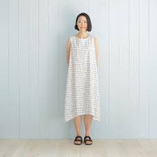ノースリーブaラインワンピースの製図 型紙と作り方 aライン ワンピース ワンピース 型紙 無料 ナチュラル ワンピース