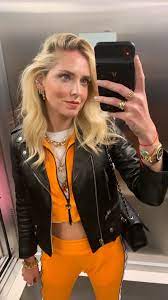 Chiara Ferragni Leather Jacket Girl Cool Outfits Fashion