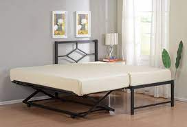For ruffled bed skirt styles, fluff, or smooth where necessary. Archer 17 H Platform Daybed Bed Frame With Pop Up Trundle Mattresses Set Black Metal Twin Headboard Footboard Rails 13 Slats Walmart Com Walmart Com