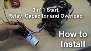 Refrigerator compressor start relay starter ptc thermistor 20mm 22ohms durable. How To Install A Universal Relay 3 N 1 Starter On Your Compressor Youtube