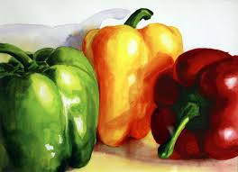 Peppers Pintura De Fruta Bodegon De Frutas Pinturas De Bodegones