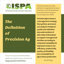 ISPA on X: The Precision Agriculture (PA) definition is recognized by the  Board of directors as the official definition of the International Society  for Precision Agriculture (ISPA). To learn more about the