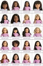 Visual Chart Of Truly Me Dolls American Girl Doll Names