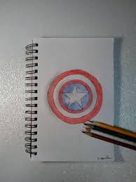 Captain America Shield Drawing Shield Drawing Drawings Captain America Shield