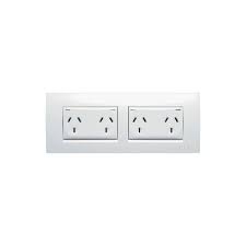 socket swt 2xdble d horz grid electrical switches switches power outlet
