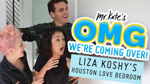 Liza Koshy S Houston Love Bedroom Makeover Omg We Re Coming Over Mr Kate Youtube Bedroom Makeover Interior Design Shows Liza Koshy