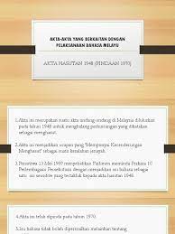 Malam adalah ketika cahaya memudar, namun segalanya justru menjadi hidup. Akta Akta Yang Berkaitan Dengan Pelaksanaan Bahasa Melayu