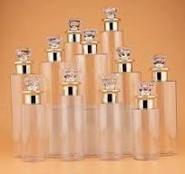 Plastic Toner Bottles Empty Clear PET 100ml 120ml 200ml 300ml 400ml 500ml  Luxury Gold Diamond Lid Lotion Bottle For Shower Gel - AliExpress