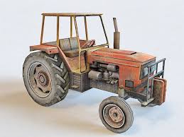 Farm Tractor Low Poly 3d Model 3ds Max Autodesk Fbx Object Files Free Download Modeling 36818 On Cadnav Low Poly 3d Models Low Poly 3d 3d Model