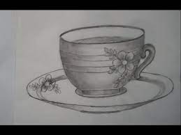 Draw cup and saucer it sslc 2020 malayalam please subscribe for more we want your support. Drawing Of A Cup And Saucer Youtube