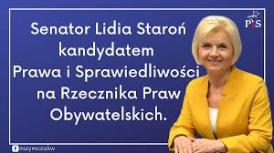 Niezależna senator lidia staroń podczas programu „express reporterów w dn. Adam Fabian On Twitter Za Chwile Glosowanie Nad Kandydaturami Na Rpo Popieram Kandydature Senator Pani Lidii Staron