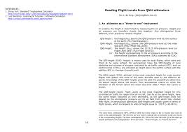 Reading Flight Levels From Qnh Altimeters Booklet