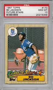 Donruss 1991 baseball trading cards series 2 mlb. Amazon Com 1987 Topps Baseball 170 Bo Jackson Rookie Card Graded Psa 10 Gem Mint Sports Collectibles
