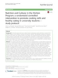 We have 5145 free zoe's kitchen vector logos, logo templates and icons. Pdf Nutrition And Culinary In The Kitchen Program A Randomized Controlled Intervention To Promote Cooking Skills And Healthy Eating In University Students Study Protocol