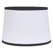 Black And White Lamp Shades Home Collection By Raghu 6d157011 Black White Trim Washer Drum Lampshade 16 Check Out This Great Product It Is A White Lamp Shade Drum Lampshade Drum Shade