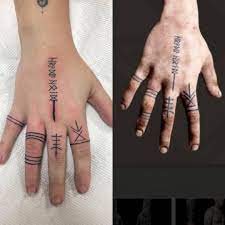 Runic tattoo on the right arm. Love This Tattoo So Much Hand Tattoos Viking Tattoos Rune Tattoo