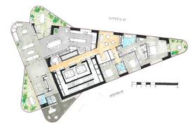 Proposed Floor Plan Of The Magic Tower By Decibel Architecture Skyscraper Architecture Triangular Architecture Skyscraper
