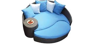 There are many ways to change the look of a round bed and the round headboard design is one of them. Buy Circular Day Bed By Alcanes Online Patio Loungers Seating Furniture Pepperfry Product
