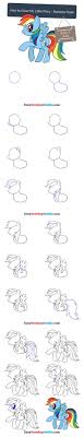 Learn How To Draw Rainbow Dash From My Little Pony Easy Step By Step Drawing Tutorial For Kids And Beginners Easy Drawings Rainbow Dash My Little Pony Drawing