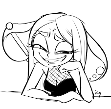 28773 - safe, artist:iseenudepeople, oc, oc only, oc:kat, mammal, mouse,  rodent, anthro, breasts, ear piercing, earring, female, grin, high res,  lidded eyes, looking at you, murine, piercing, sketch, smiling, solo, solo  female -