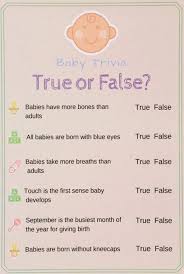 New Baby Shower Games Unisex Plays Ideas Baby Shower Quiz Baby Shower Funny Baby Facts