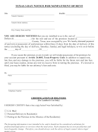 Eviction notice form gallery eviction notice form 30 day to vacate. Texas Texas 3 Day Notice For Nonpayment Of Rent Form Download Fillable Pdf Templateroller