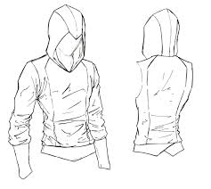 Kids and beginners alike can now draw a great looking hoodie. Assassin Beaked Hoodie Something Simple With A Nice Beaked Hood And Sleek Lines Not Quite Your Basic Ho Drawing Clothes Hoodie Sewing Pattern Hoodie Sewing