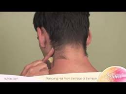 What is the nape of the neck. Nufree Finipil Removing Hair From The Nape Of The Neck Youtube