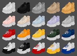 Shoes custom content page 2. Spodbujajte Sodnik Samo Prelivanje Sims 4 Cc Female Sneakers Noskinoffmyback Com