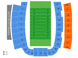 Right University Of Toledo Stadium Seating Chart Glass Bowl