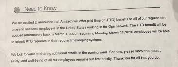 Amazon vp of hr john olsen (pictured) calls the company's benefits policy egalitarian. sarah jacobs. Amazon Warehouse Workers Organized To Demand Pto And Coronavirus Clinched It Techcrunch