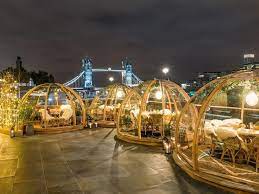You Can Dine In An Igloo By London S River Thames This Winter London Restaurants Coppa Club London London Travel