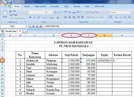 Contoh slip gaji karyawan swasta lengkap beserta format. Cara Membuat Laporan Gaji Pada Excel